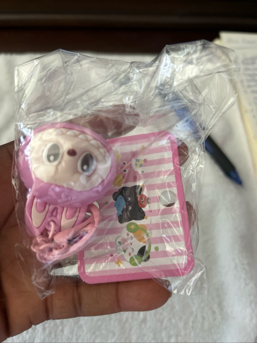 Pink keychain